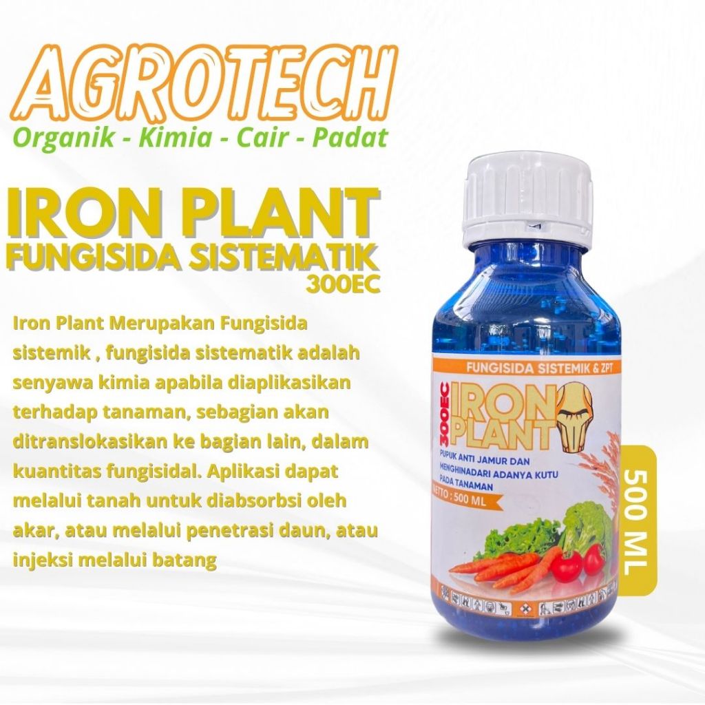 FUNGISIDA SISTEMIK IRON PLANT 500 ML Mengatasi Hama Jamur Bandel