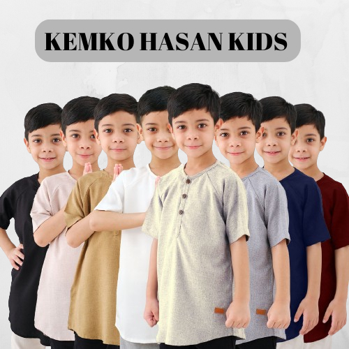 KOKO KURTA ANAK LENGAN PENDEK HASAN / ATASAN KOKO ANAK NAZEER / ATASAN KOKO KIDS LENGAN PENDEK