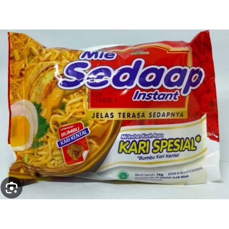 

MIE INSTANT SEDAAP AYAM BAWANG/KARE/SOTO (1 KARTON)