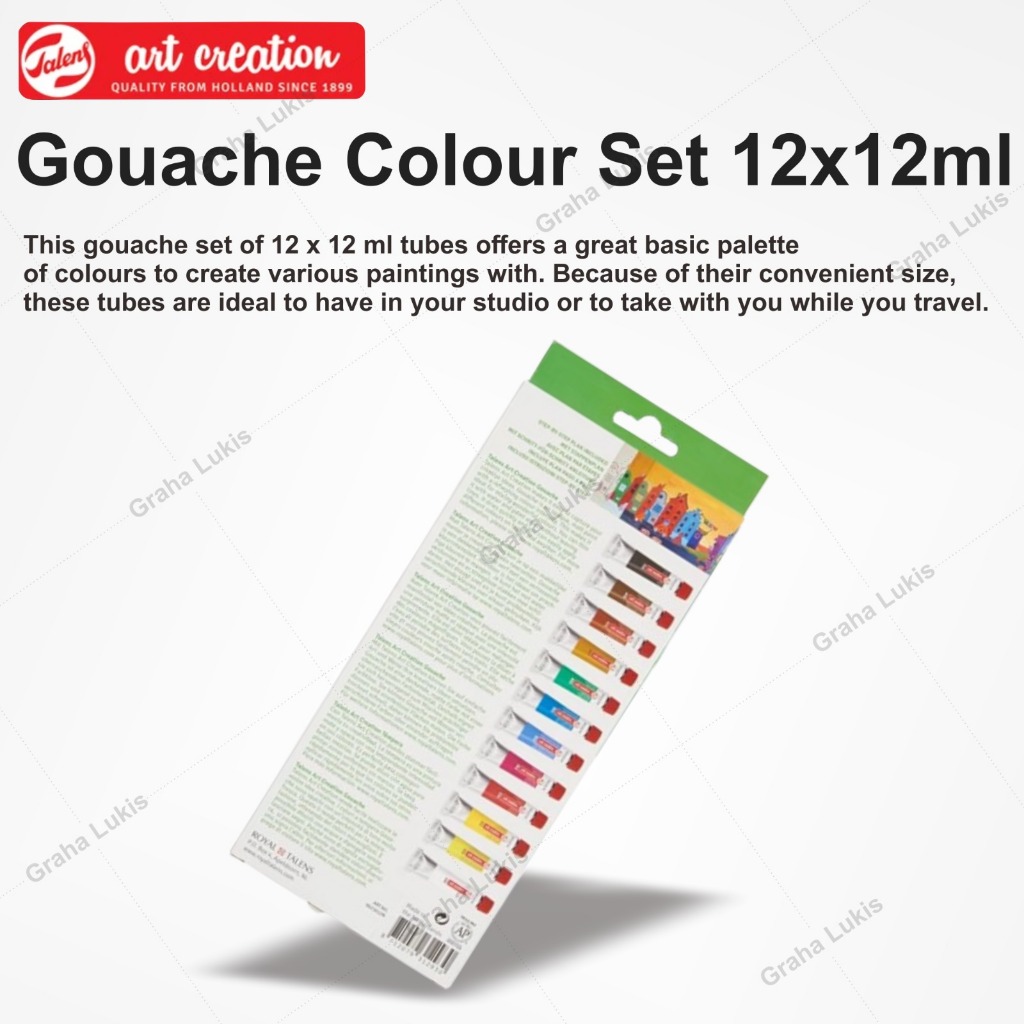 

Talens Art Creation Gouache Colour Set 12 X 12ml