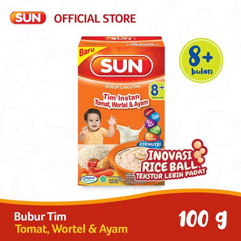 Sun Bubur Tim Instan 8+ Tomat Wortel & Ayam 100 g