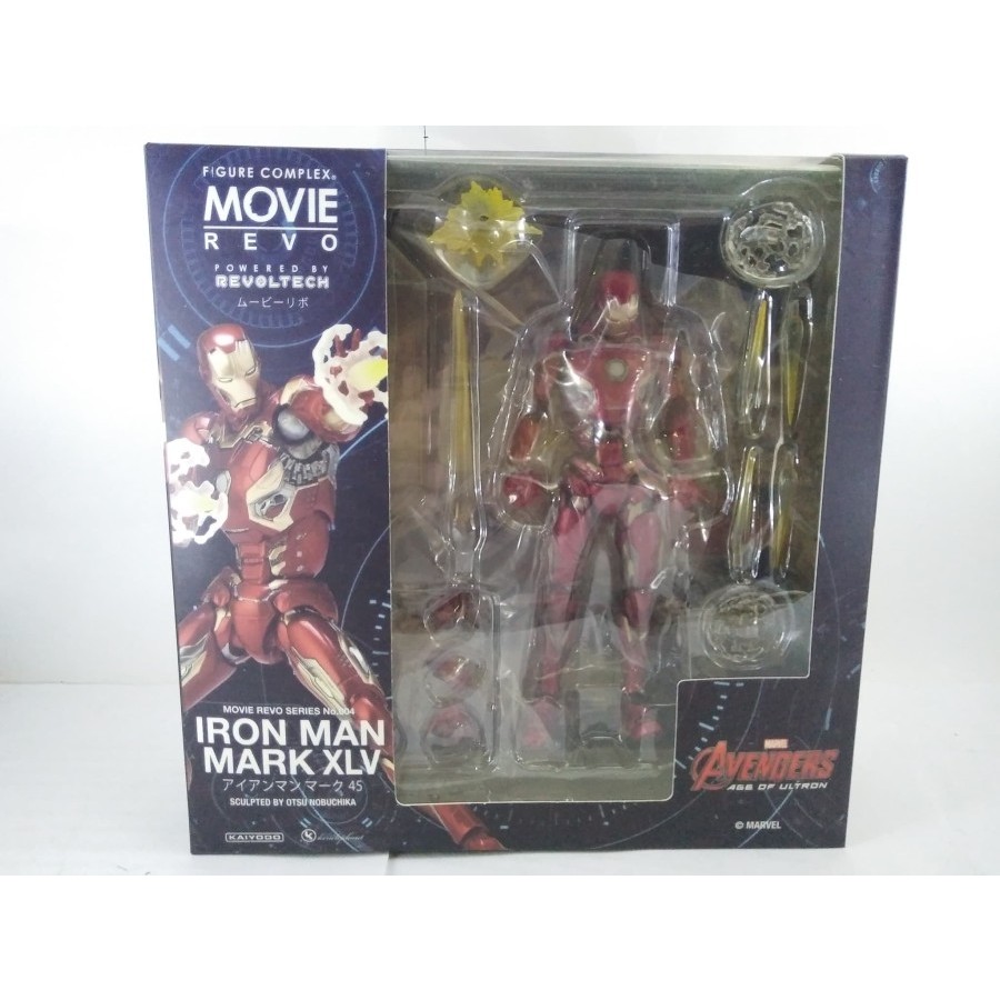 Revoltech Movie Series Ironman XLV Mark 45 Age Of Ultron NEW Revoltech Iron Spiderman Zootopia Deadp