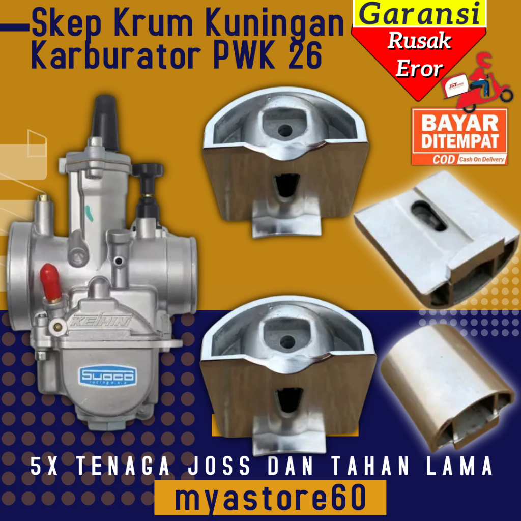 Skep Sekep Piston Karburator Karbu Keihin Crom Krum Kuningan Sparepart Daleman Carburator Carbu PWK2