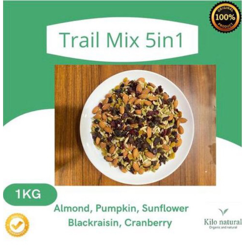 

Trail Mix ( 5in1 ) 1KG / Trail Mix (5in1 Tanpa Mede) 1kg