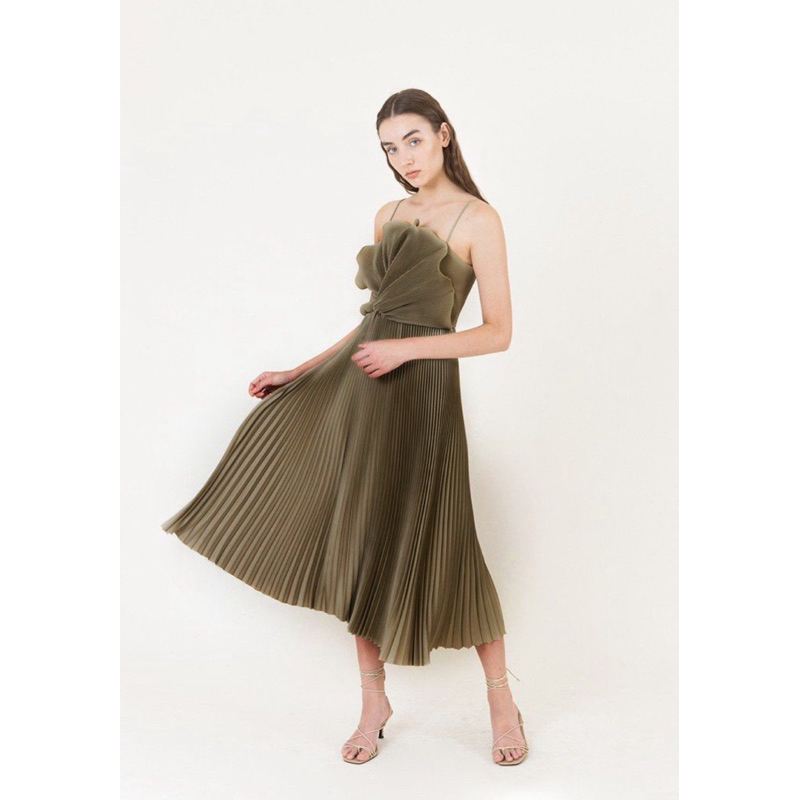 preloved Official Claude Ula Dress in Dark Green
