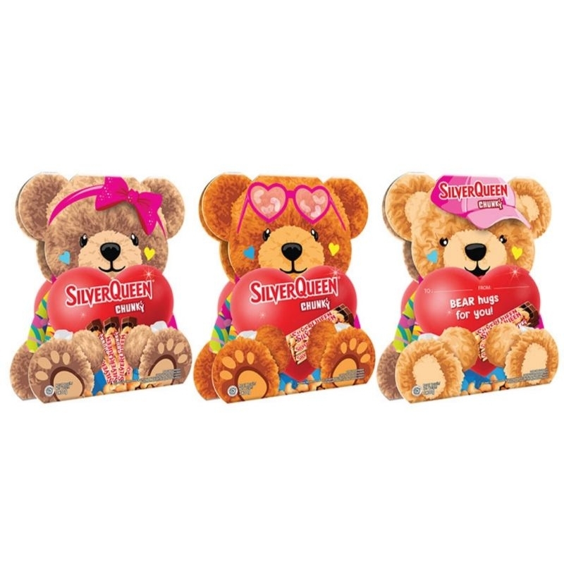

Silverqueen Teddy Bear Beruang Coklat Chunky Bar 3x30gr