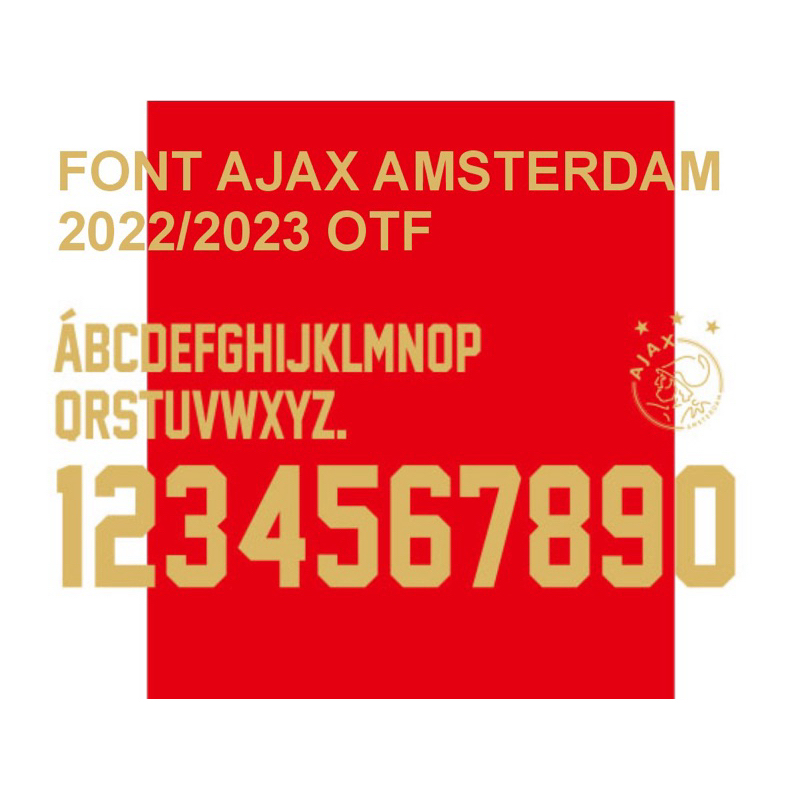 Font Jersey Bola Ajax Amsterdam 2022/2023
