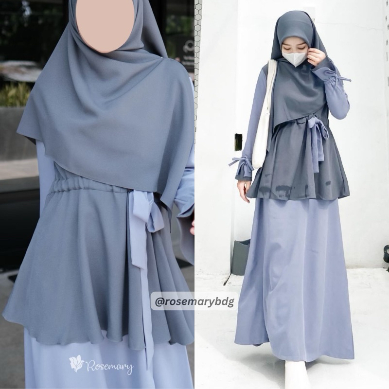 Gamis Remaja Fashion Muslim Cool Style Model Korea Fashionable New Arrival Muslimah Daily Outfit Dai