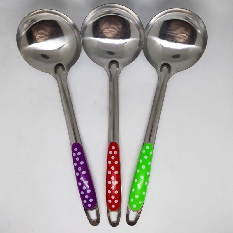 Irus Sendok Sayur Polkadot / Sendok Sayur Stainless