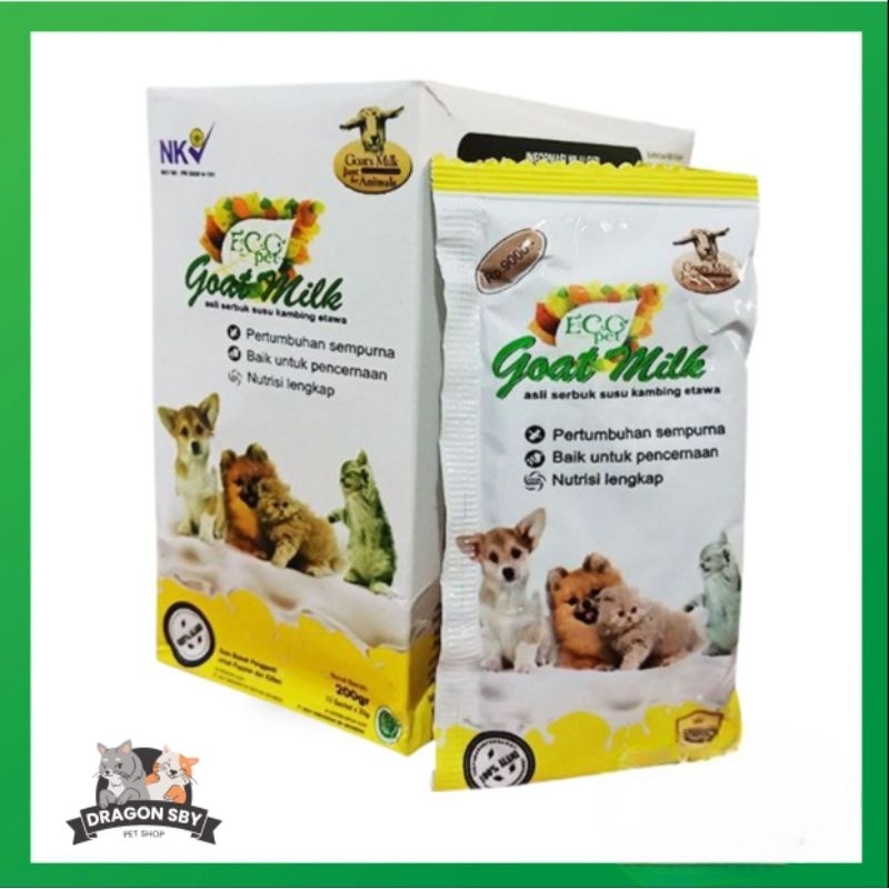 

Ecopet goat milk susu original 1 box isi 10 sachet