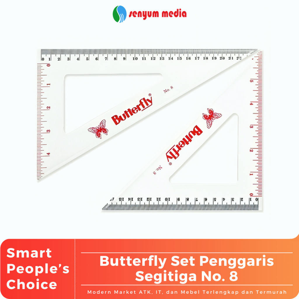 

Butterfly Set Penggaris Segitiga No. 8 (1 Pcs) (S:PCS)