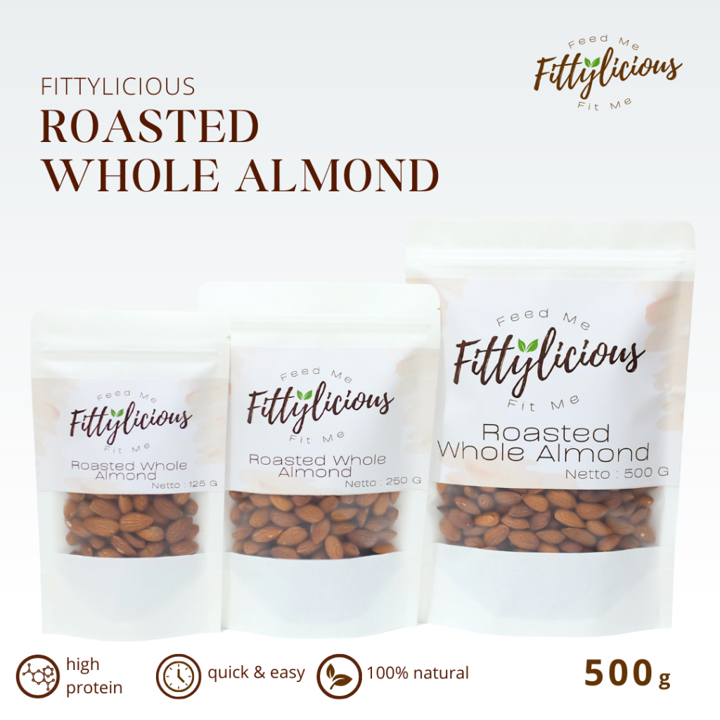 

Fittylicious Roasted Almond / Kacang Almond Panggang 500 gr