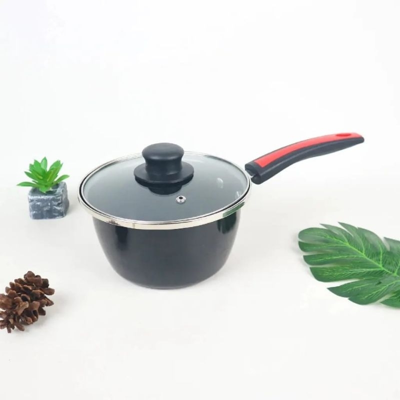 PANCI ENAMEL 18CM / PANCI PLUS TUTUP / PANCI GAGANG / PANCI KUAH