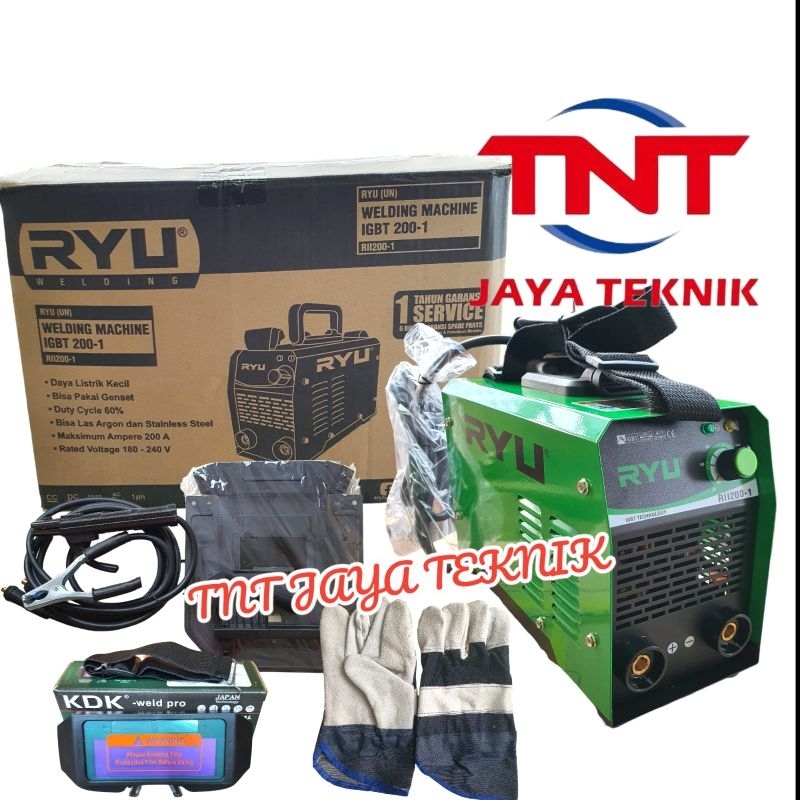 MESIN LAS INVERTER RYU RII 200 - 1 / TRAFO LAS INVERTER RYU RII 200-1