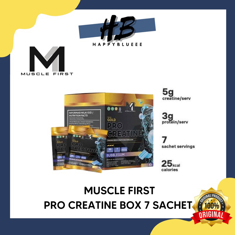 MUSCLE FIRST GOLD PRO CREATINE MONOHYDRATE 1 BOX 7 SERVINGS