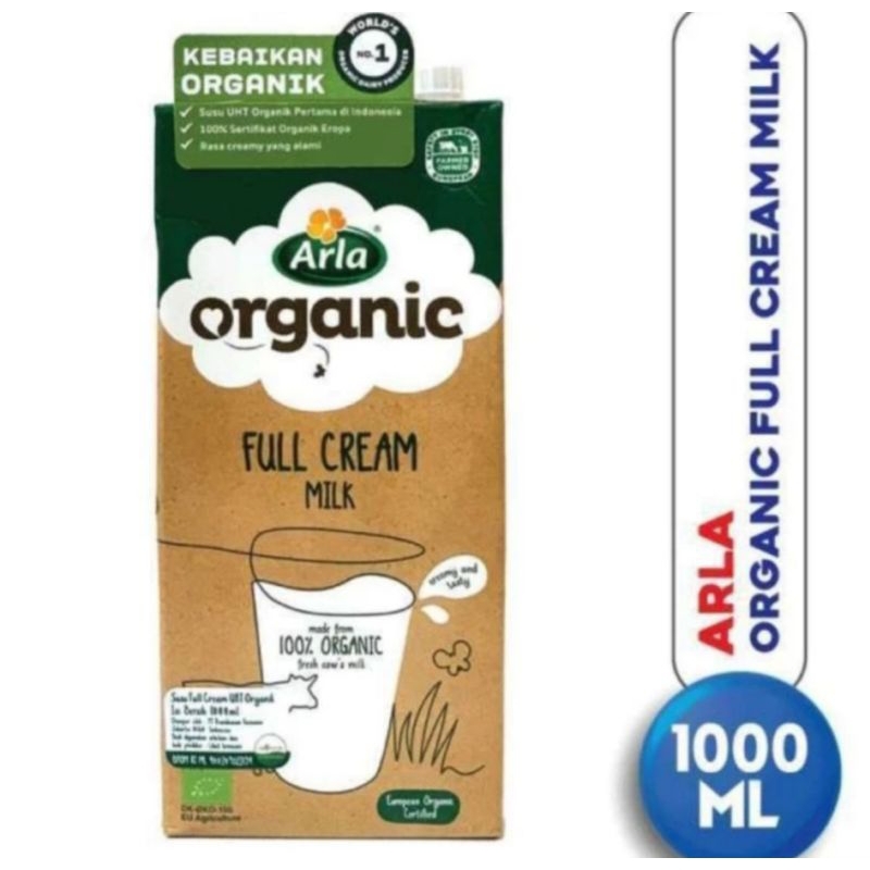 

Arla organic full cream UHT susu sapi 1 ltr