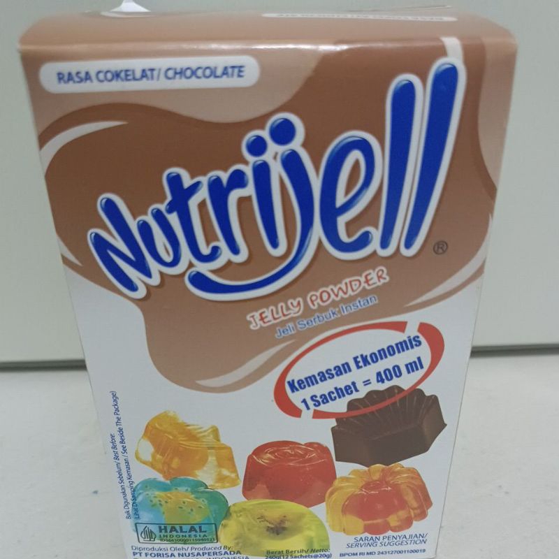 

nutrijell kemasan ekonomis rasa cokelat