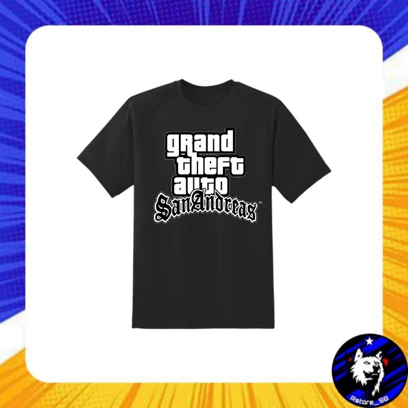 TSHIRT KAOS BAJU PRIA WANITA GTA SAN ANDREAS