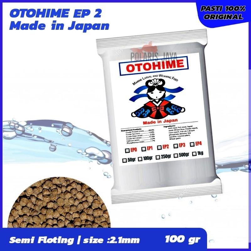 OTOHIME EP2 PELET PAKAN IKAN HIAS AQUARIUM 100GR