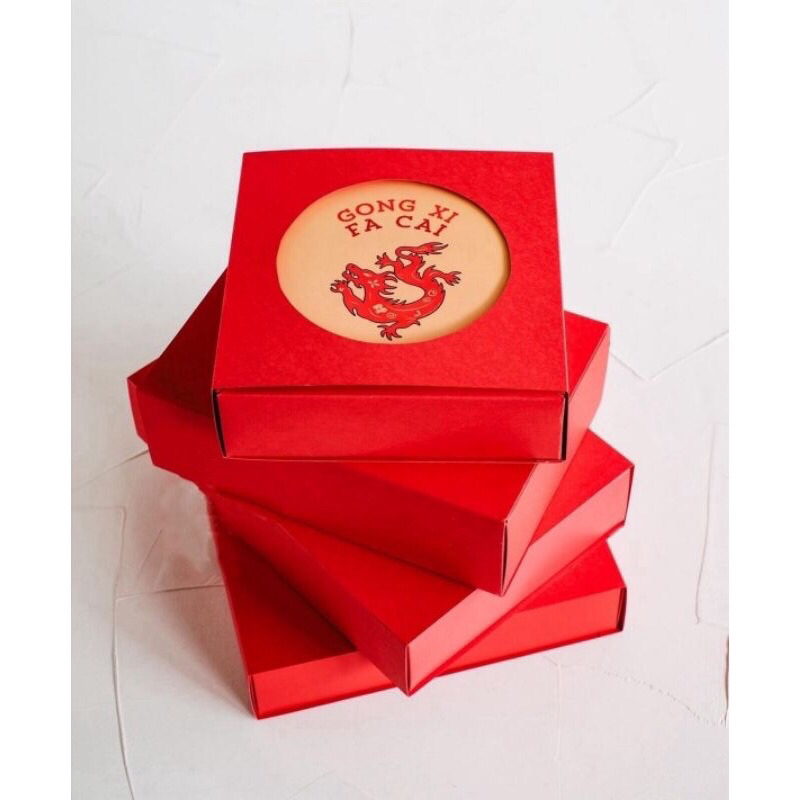 

(Min 5Pcs) CNY Sliding Box Partition - Kotak Kue Nastar Cookies Pie Sekat Imlek