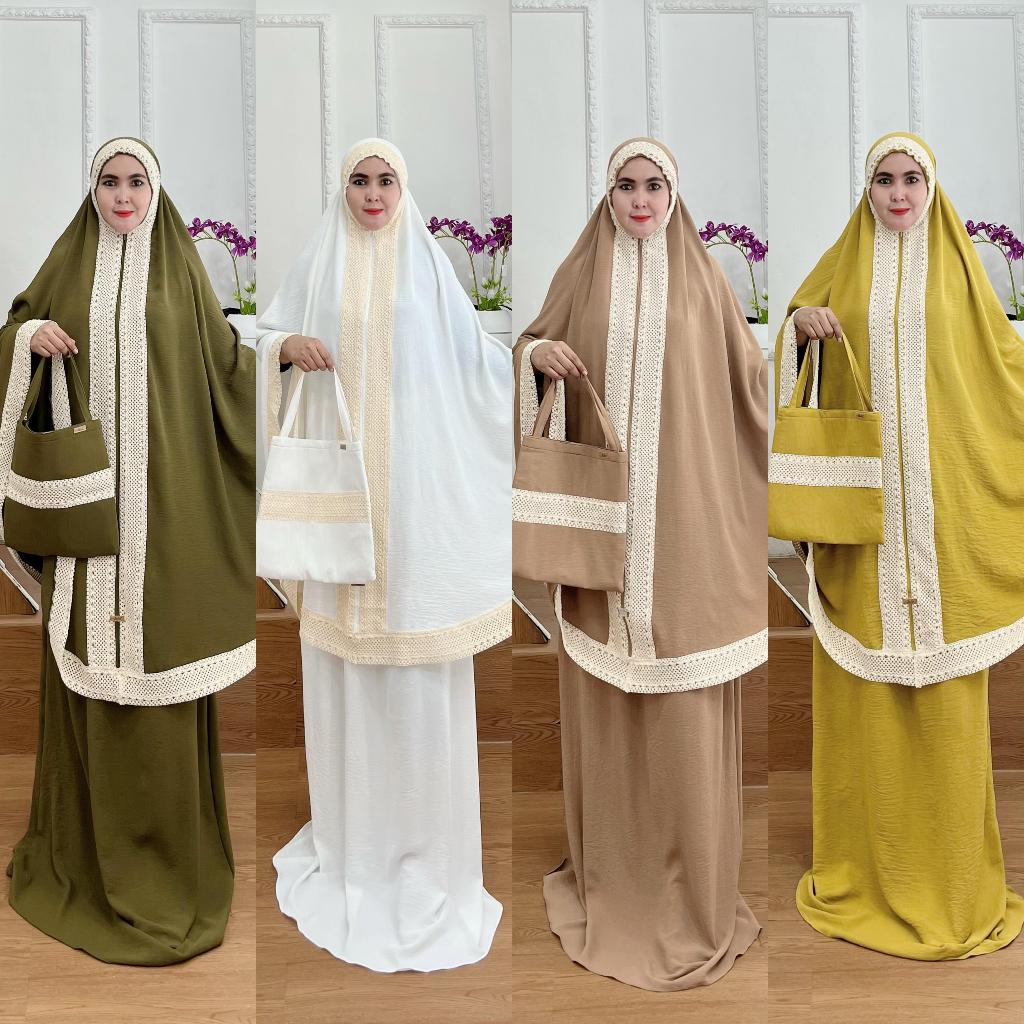 BISA COD Mukena Dewasa Kode 156 Bahan Kringkel Premium By Ory AjeZas Collection