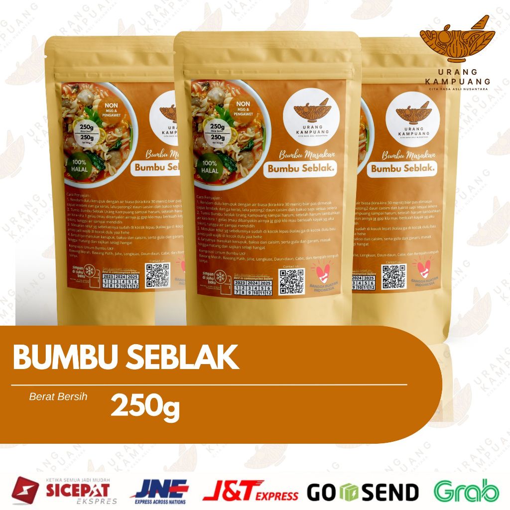 

Bumbu Seblak 250g Non MSG & Pengawet Urang Kampuang Food