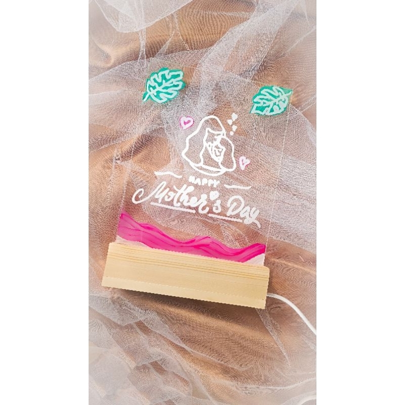 Akrilik Custom LED / Acrylic Lettering Ilustrasi / kado wisuda kado ulangtahun kado nikah