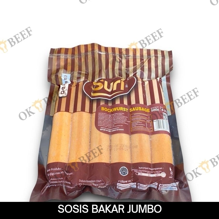 

SURI Sosis Bakar Jumbo Kemasan Halal MUI - JUMBO