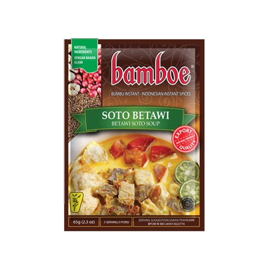 

BAMBOE BUMBU INSTANT SOTO BETAWI 65G (248647)