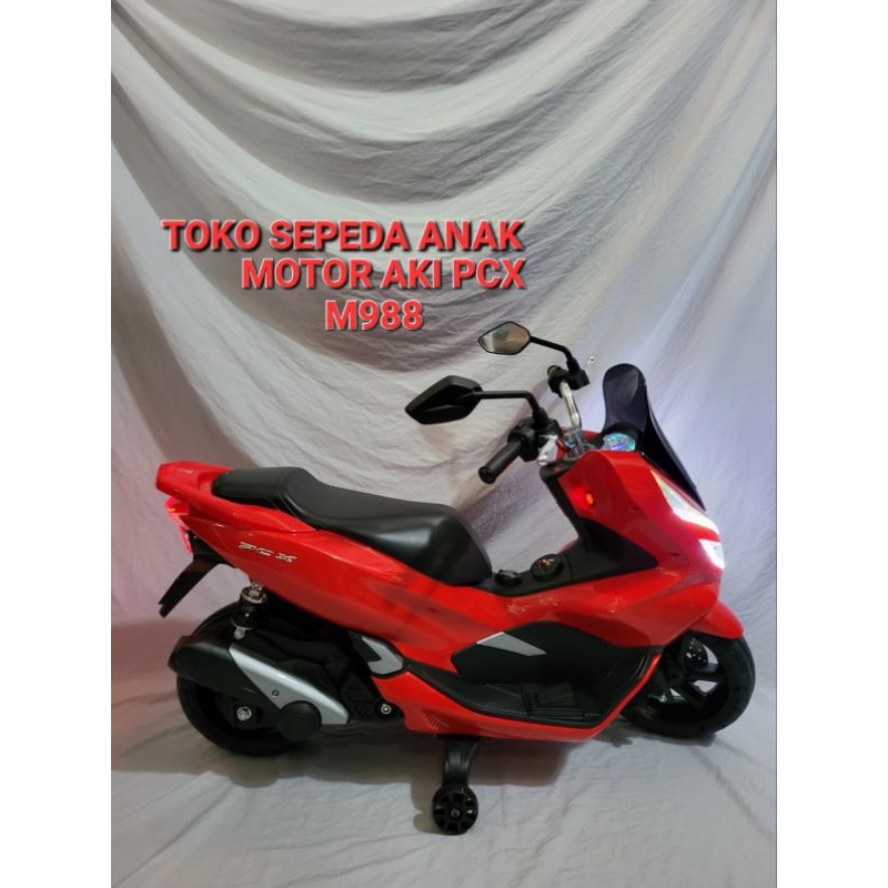 MAINAN MOTOR AKI ANAK / MOTOR AKI PCX M988 - COD Promo / Motor Aki Mainan Anak Bahan Berkualitas