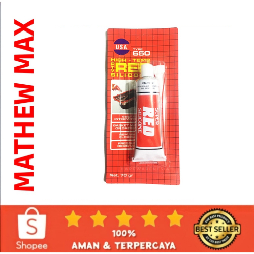 Lem Gasket Red Silicone USA 70 GR