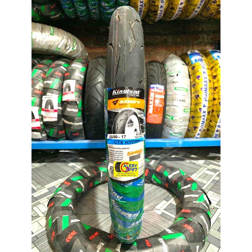 Ban Motor Kingland Axcero Ctx Hydra 90/80-17 Ban Motor Ring 17 Tupetype/Bukan Tubeless ban jupiter b