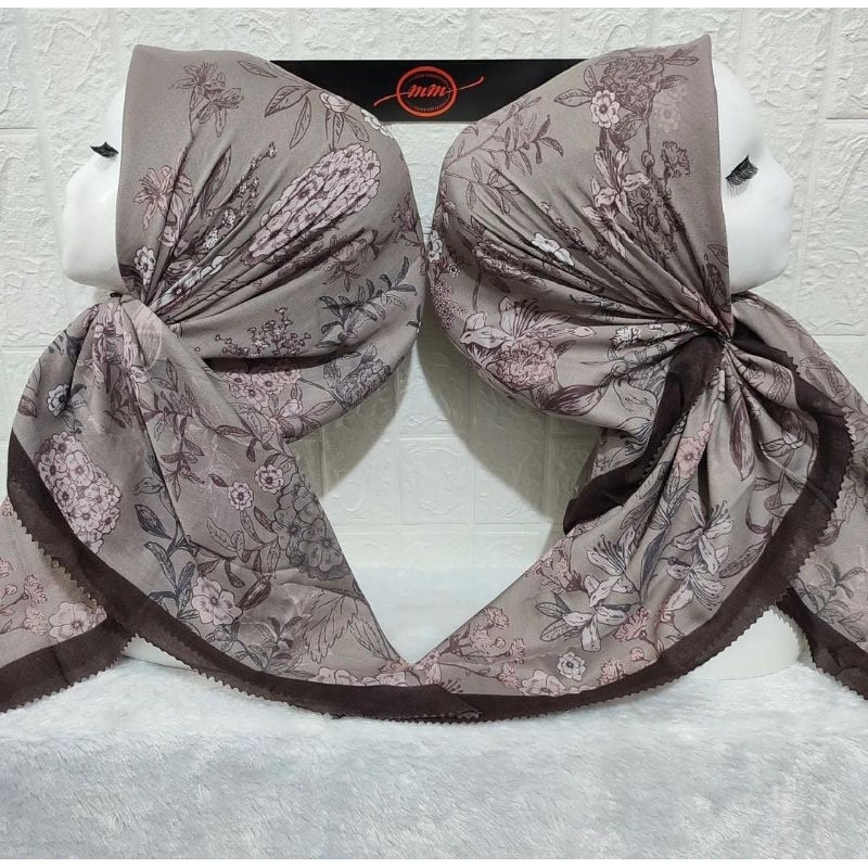 Segi empat Denai Hijab Voal Denay Segi empat motif printing premium hijab MOTIF coksu