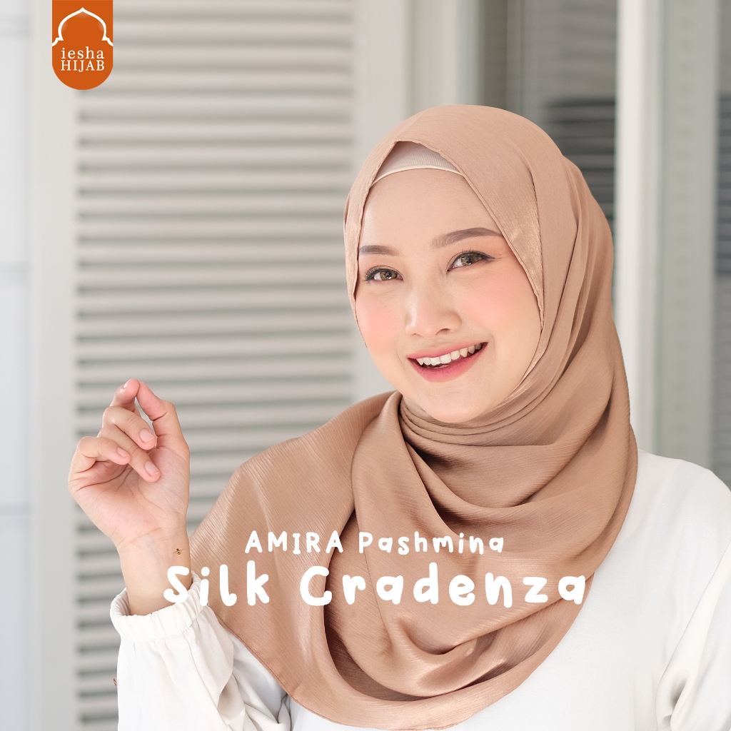 PASHMINA SILK CRADENZA - Pashmina silk cradenza banyak warna, rose,gold,black,silver,sage - free pen