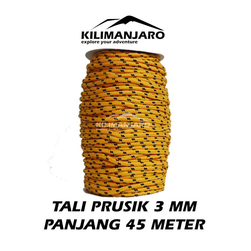 

Tali Prusik 3 MM Panjang 1 Roll 45 Meter - Tali Tenda - Tali Flysheet - Gelang Paracord