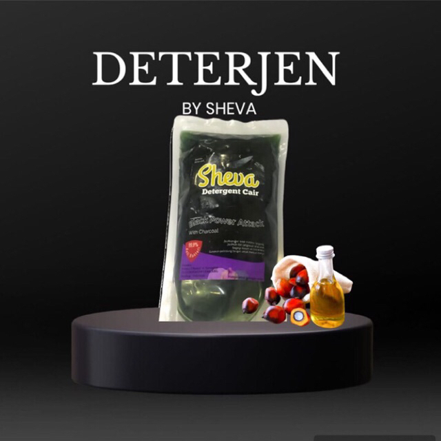 DETERGEN CAIR BY SHEVA | BLACK POWER ATTACK | LOUNDRY | SABUN CUCI BAJU | PELEMBUT PAKAIAN | PEWANGI