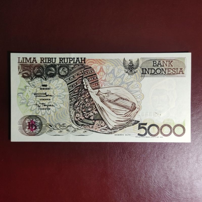 5000 Rupiah Sasando 1992 - Gress -