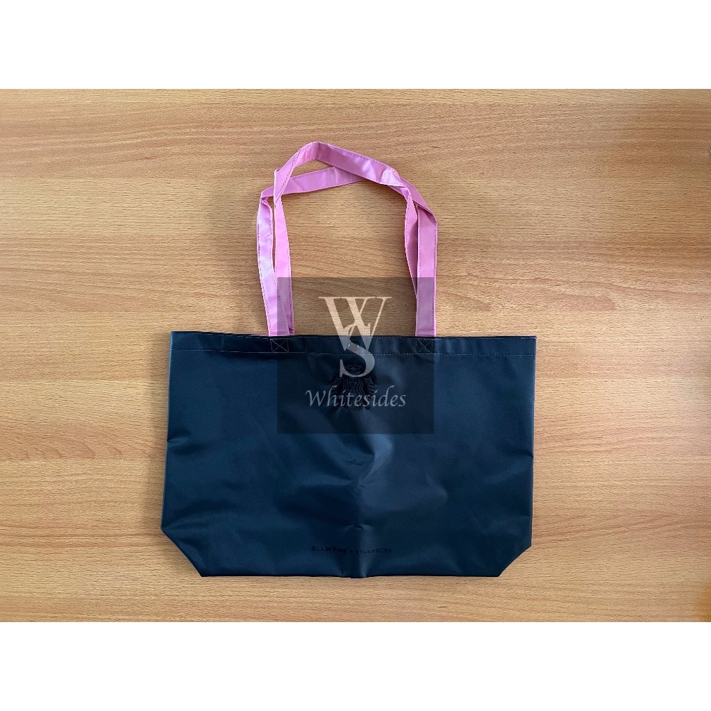 Totebag - Starbucks Blackpink Collection Edition Bag Tas Goodie Paper Spunbond Totebag Paperbag Blac