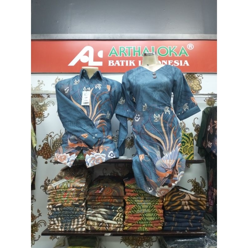 arthaloka,batik kapel/sarimbit  pria lengan panjang& pendek ,wanita dres lgn 3/4