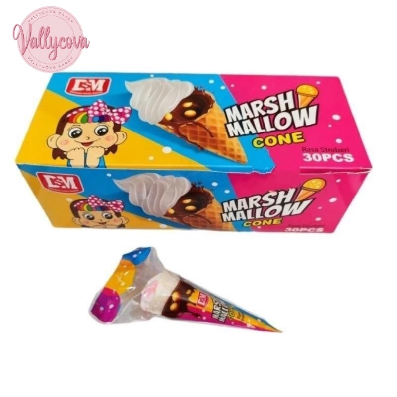 

Marshmallow Cone DSM 1 Pak / 30 Pcs Harga Grosir