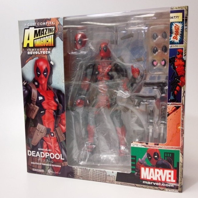 Revoltech Deadpool Amazing Yamaguchi 001 Kaiyodo Amecomi Katana New LIMITED EDITION