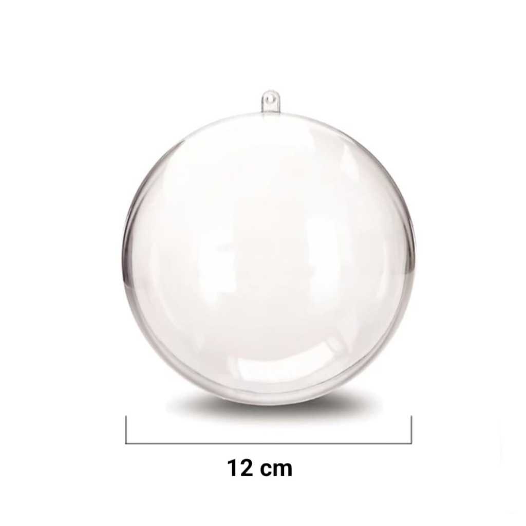Acrylic Ball 12cm / Bola akrilik fillable bening