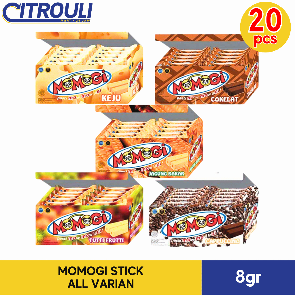 

MOMOGI STICK 8gr (ISI 20pcs / 1 BOX) ALL VARIAN