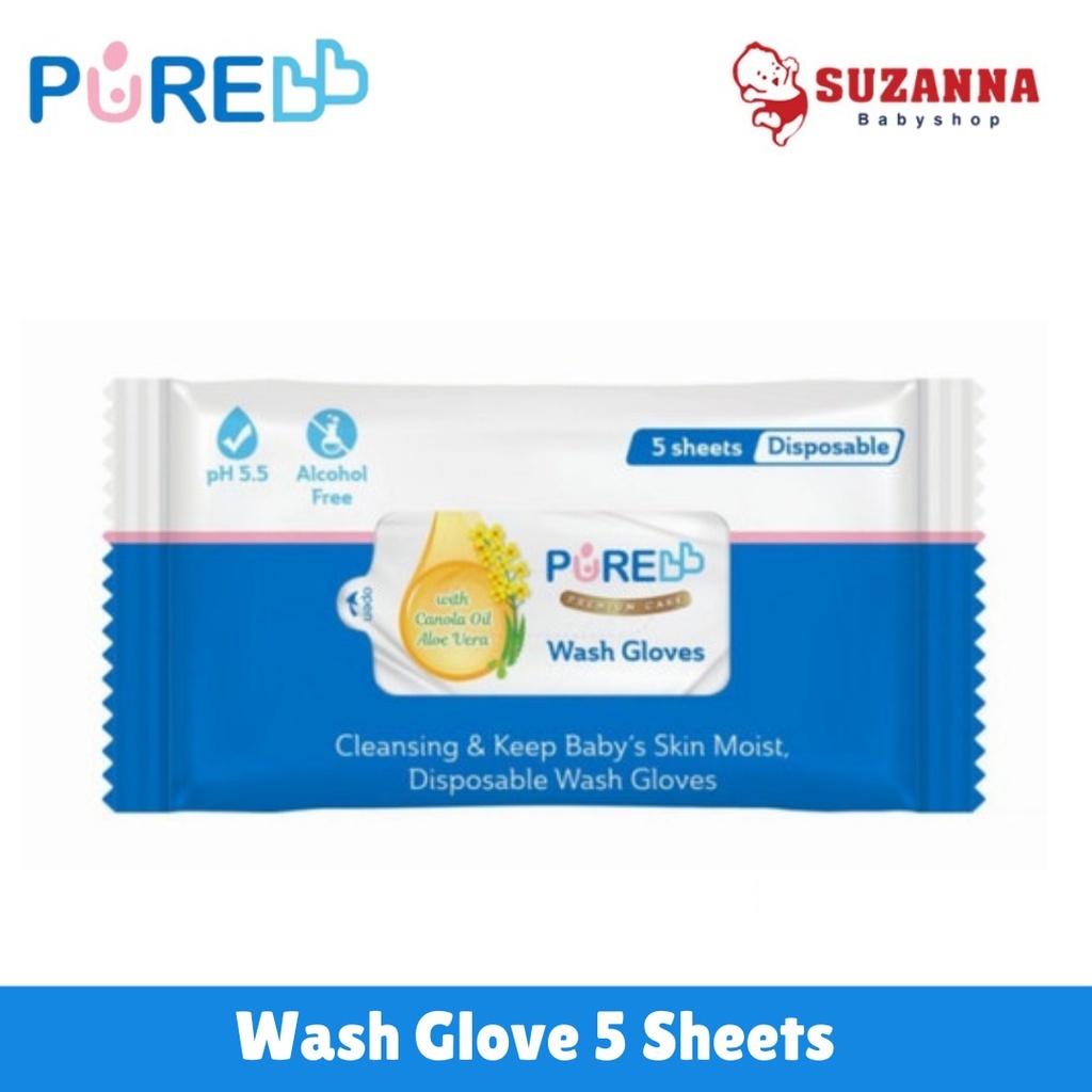 Pure Baby Wash Glove 5 & 10 Sheets