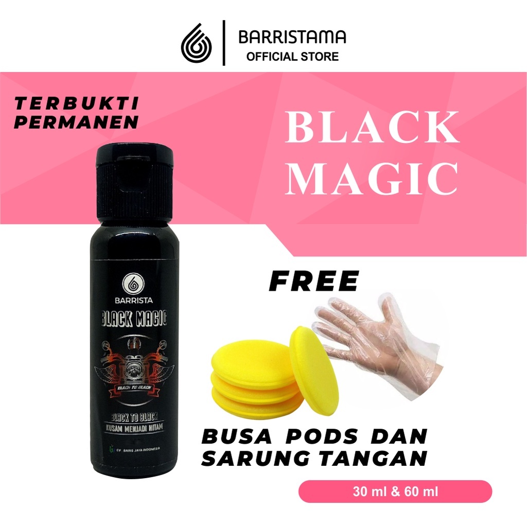 Black Magic BARRISTA - Penghitam Plastik Body Motor Mobil