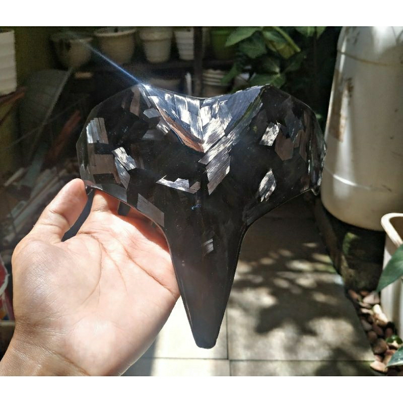 VISOR VARIO 125/150 LED NEW CARBON FORGED MOTIF DIAMOND CUT REAL PICT