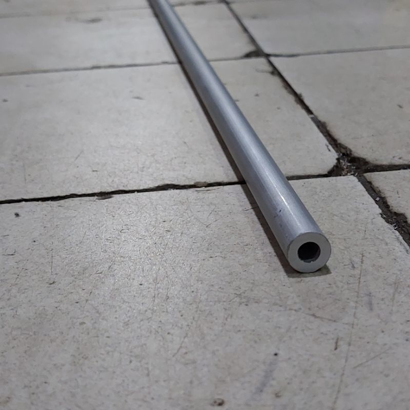 Pipa Alumunium / Aluminium 6063 OD 12 .7 mm x ID 6.7 mm Tebal 3 mm Harga panjang 15 cm • 20 cm • 25 