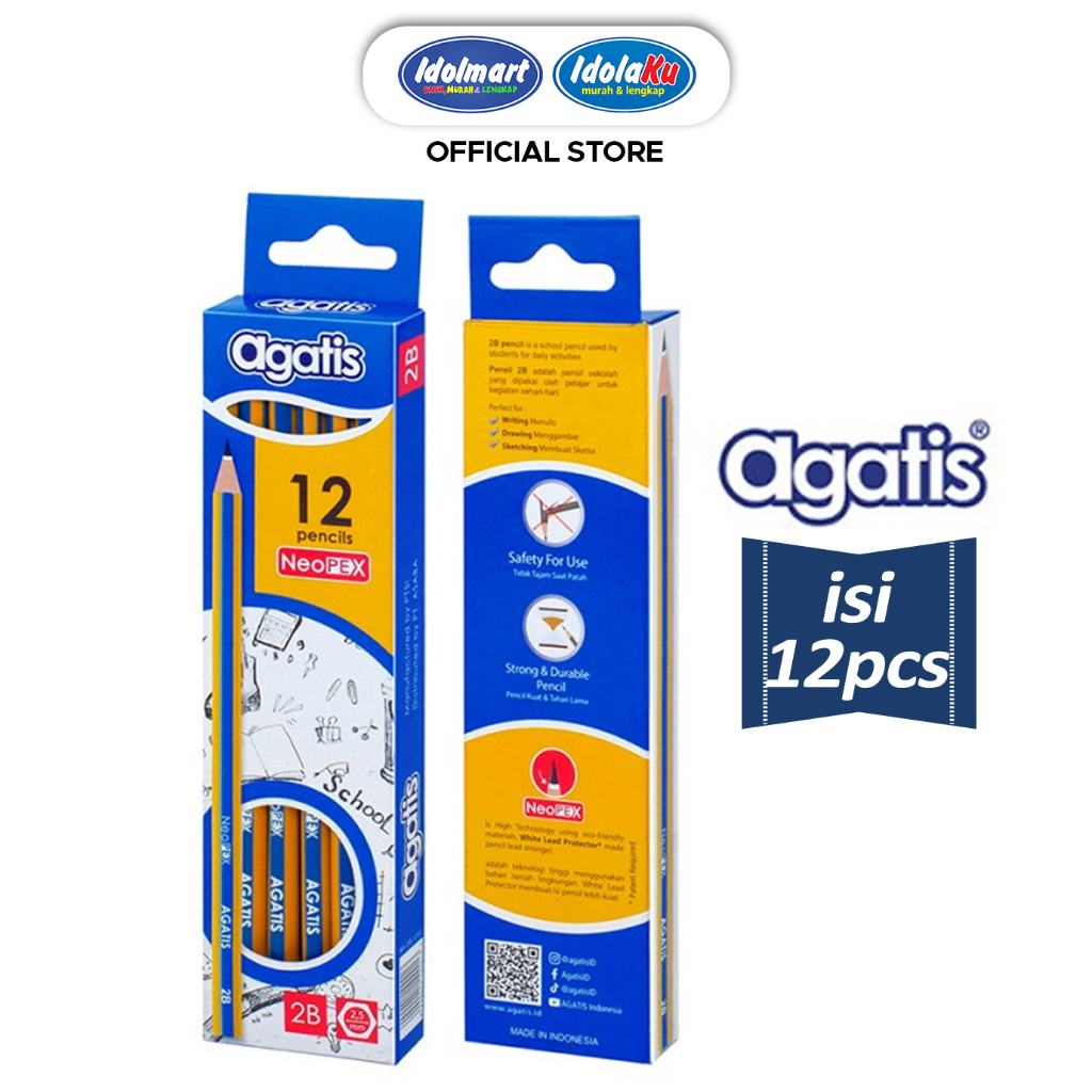 

IDOLAKU Pensil 2B Agatis / Pack