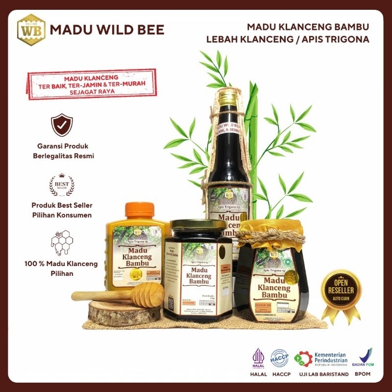 

Madu Asli Murni Klanceng Bambu, Lebah Hutan Apis Trigona