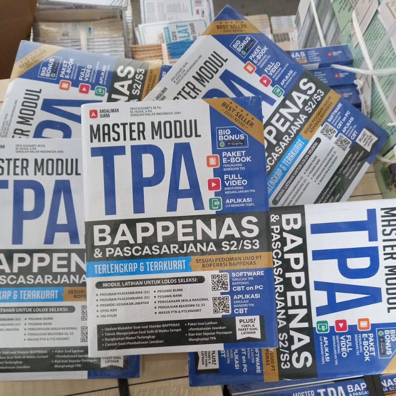buku MASTER MODUL TPA BAPPENAS & PASCA SARJANA S2/S3 TERLENGKAP & TERAKURAT